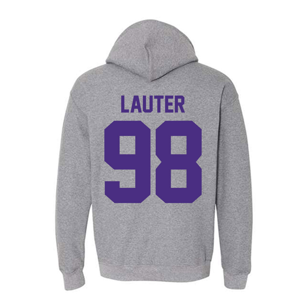 Northwestern - NCAA Football : Landon Lauter - Classic Shersey Hooded Sweatshirt-1