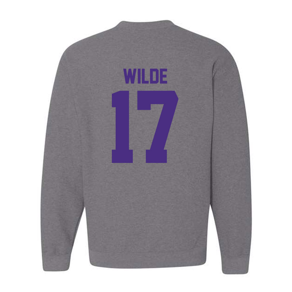 Northwestern - NCAA Football : Griffin Wilde - Classic Shersey Crewneck Sweatshirt-1
