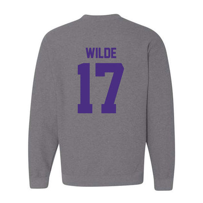 Northwestern - NCAA Football : Griffin Wilde - Classic Shersey Crewneck Sweatshirt-1