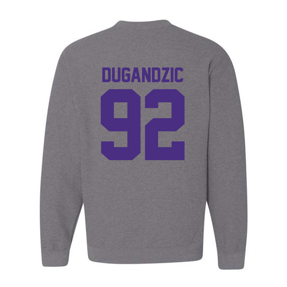 Northwestern - NCAA Football : Nikola Dugandzic - Classic Shersey Crewneck Sweatshirt-1