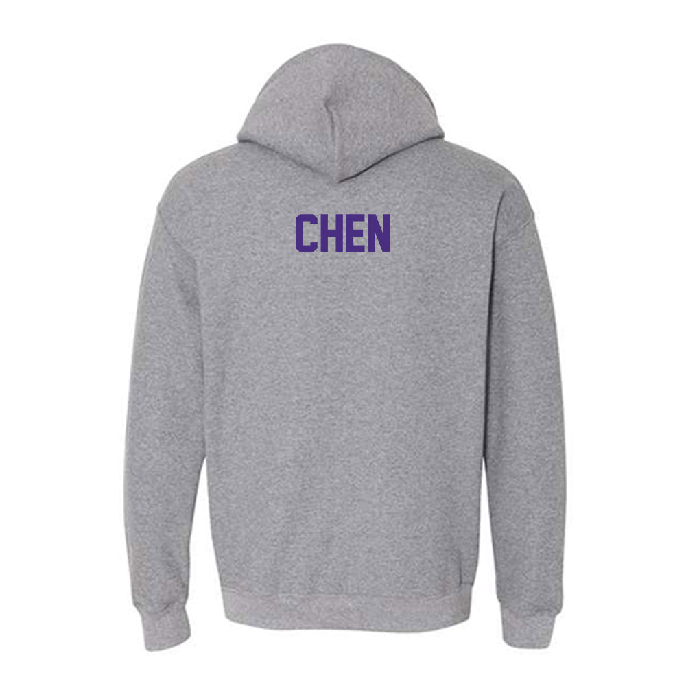 Northwestern - NCAA Women's Swimming & Diving : Isabella Chen - Classic Shersey Hooded Sweatshirt-1