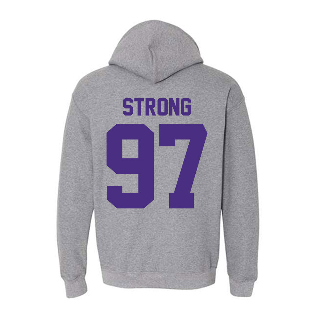 Northwestern - NCAA Football : Braxton Strong - Classic Shersey Hooded Sweatshirt-1