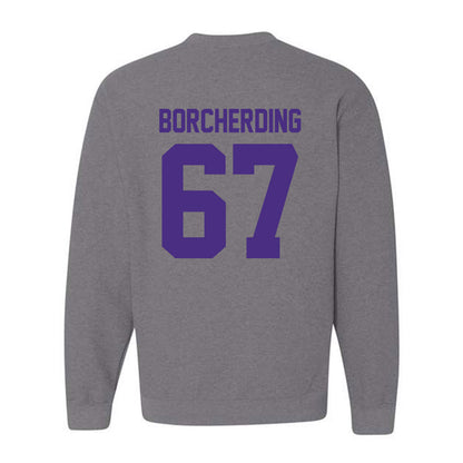 Northwestern - NCAA Football : Jace Borcherding - Classic Shersey Crewneck Sweatshirt-1