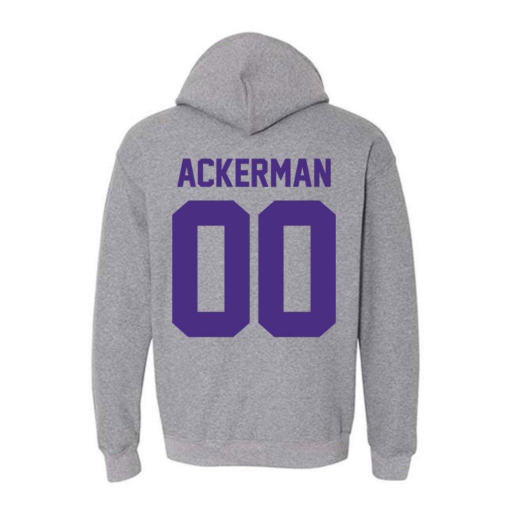Northwestern - NCAA Baseball : Riley Ackerman - Classic Shersey Hooded Sweatshirt-1
