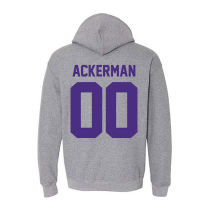 Northwestern - NCAA Baseball : Riley Ackerman - Classic Shersey Hooded Sweatshirt-1