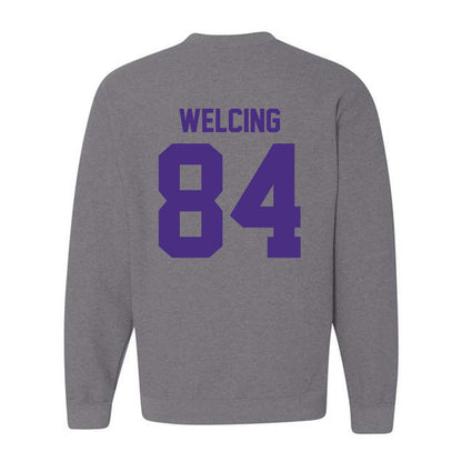 Northwestern - NCAA Football : Hunter Welcing - Classic Shersey Crewneck Sweatshirt-1