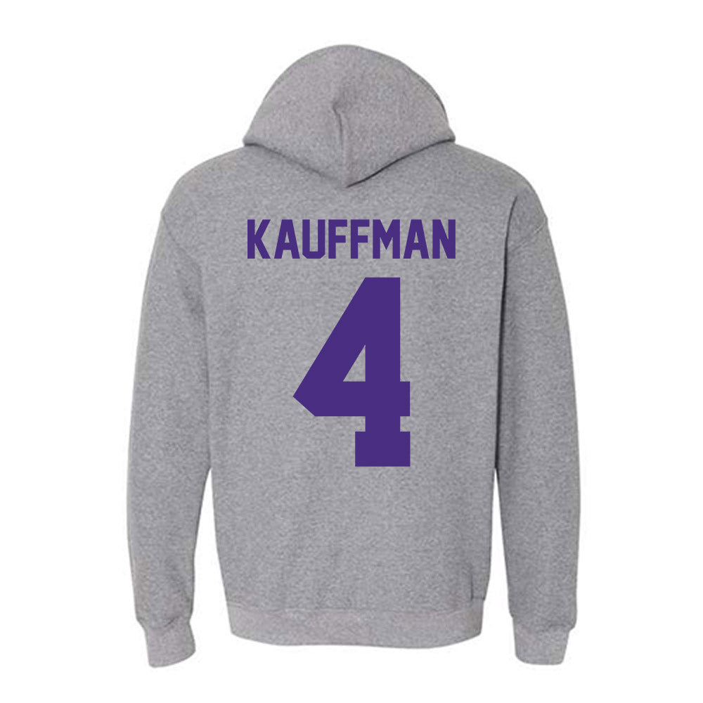 Northwestern - NCAA Women's Volleyball : Kayla Kauffman - Classic Shersey Hooded Sweatshirt-1
