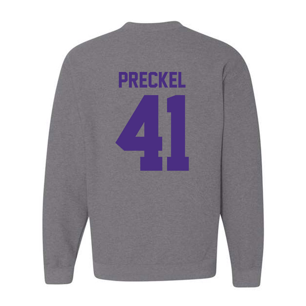 Northwestern - NCAA Football : Robby Preckel - Classic Shersey Crewneck Sweatshirt-1