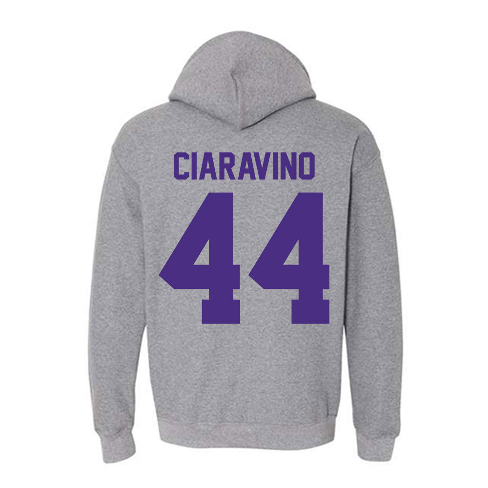 Northwestern - NCAA Men's Basketball : Angelo Ciaravino - Classic Shersey Hooded Sweatshirt