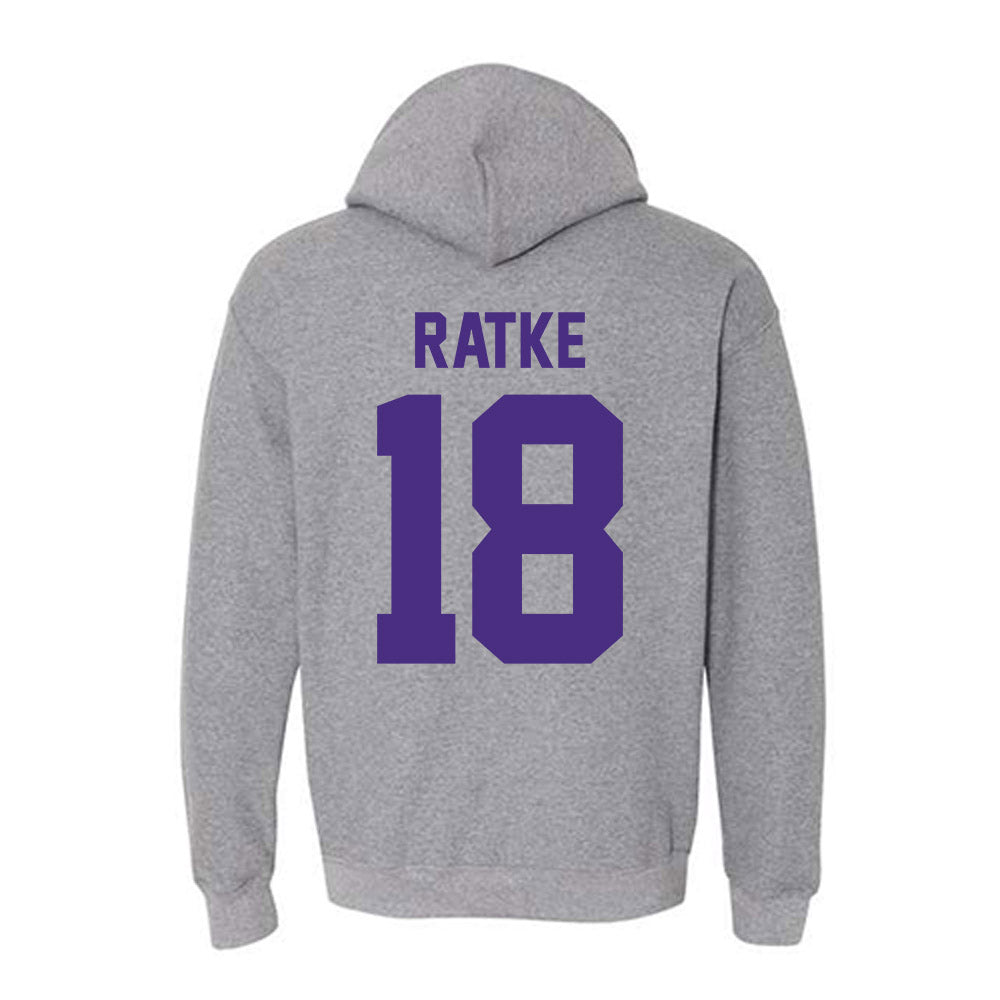 Northwestern - NCAA Women's Lacrosse : Claire Ratke - Classic Shersey Hooded Sweatshirt-1