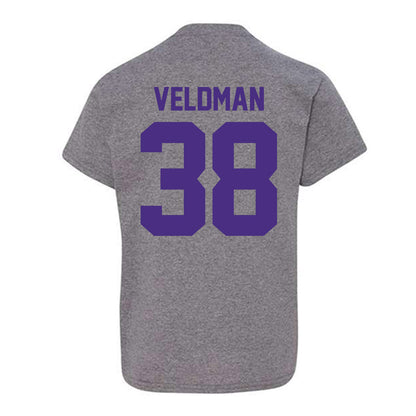 Northwestern - NCAA Football : Joshua Veldman - Classic Shersey Youth T-Shirt-1