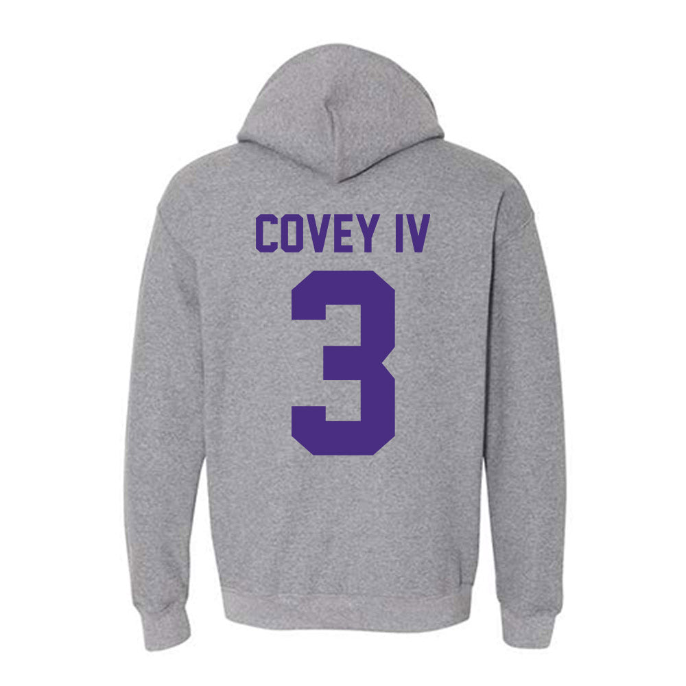 Northwestern - NCAA Football : Frank Covey IV - Classic Shersey Hooded Sweatshirt-1
