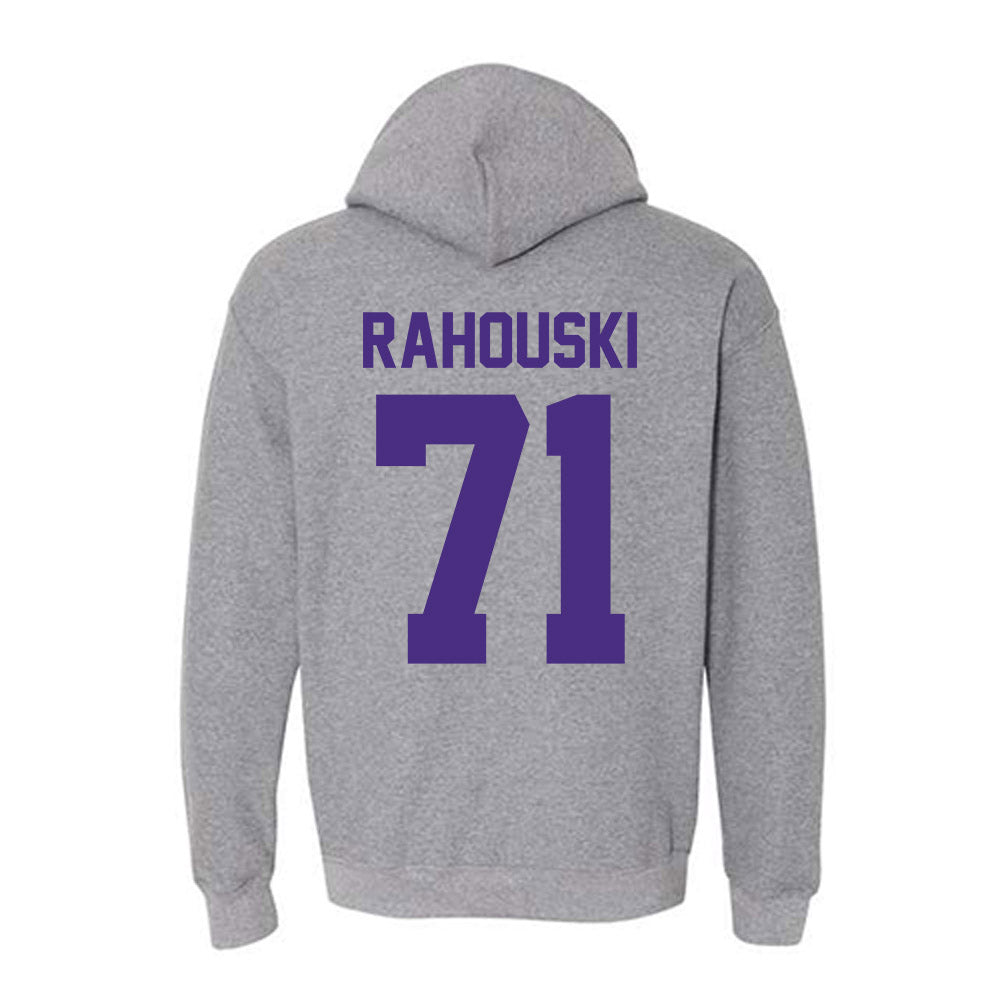 Northwestern - NCAA Football : Dennis Rahouski - Classic Shersey Hooded Sweatshirt-1