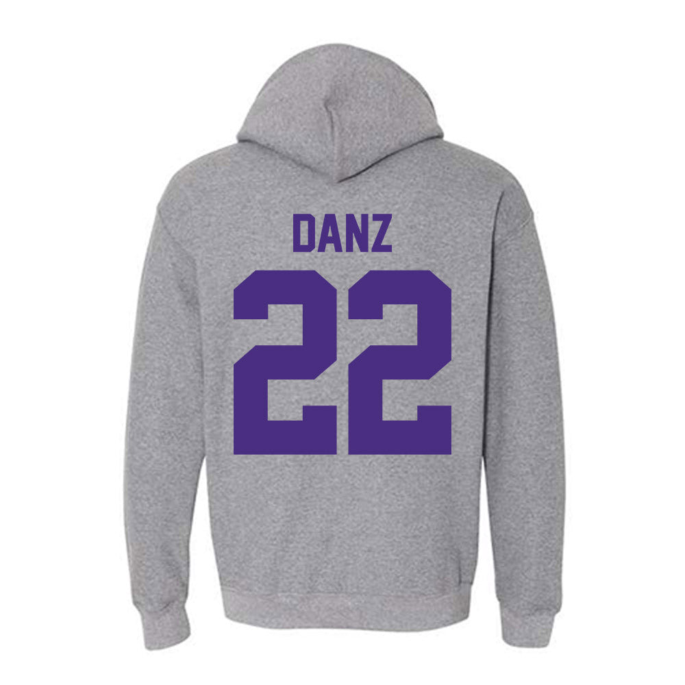 Northwestern - NCAA Baseball : Carter Danz - Classic Shersey Hooded Sweatshirt-1