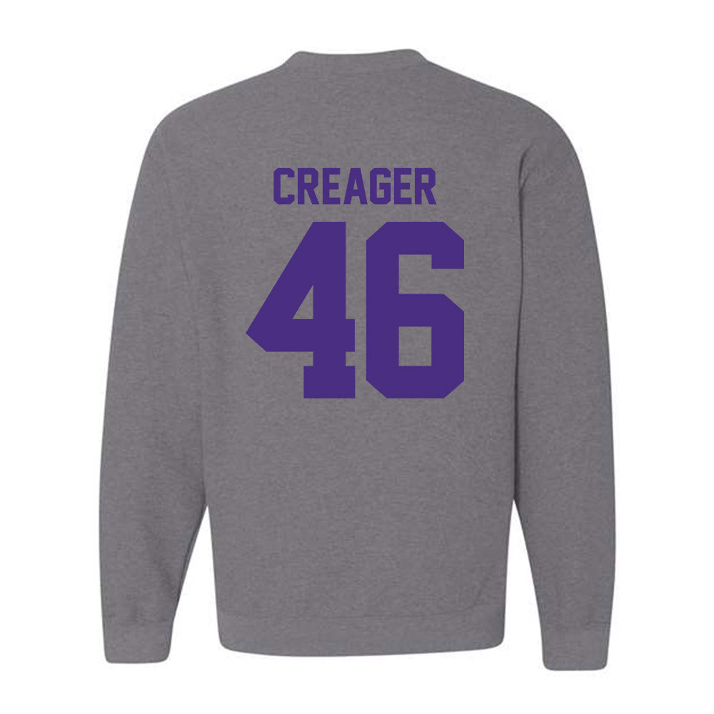 Northwestern - NCAA Football : Lincoln Creager - Classic Shersey Crewneck Sweatshirt-1