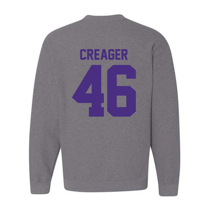 Northwestern - NCAA Football : Lincoln Creager - Classic Shersey Crewneck Sweatshirt-1