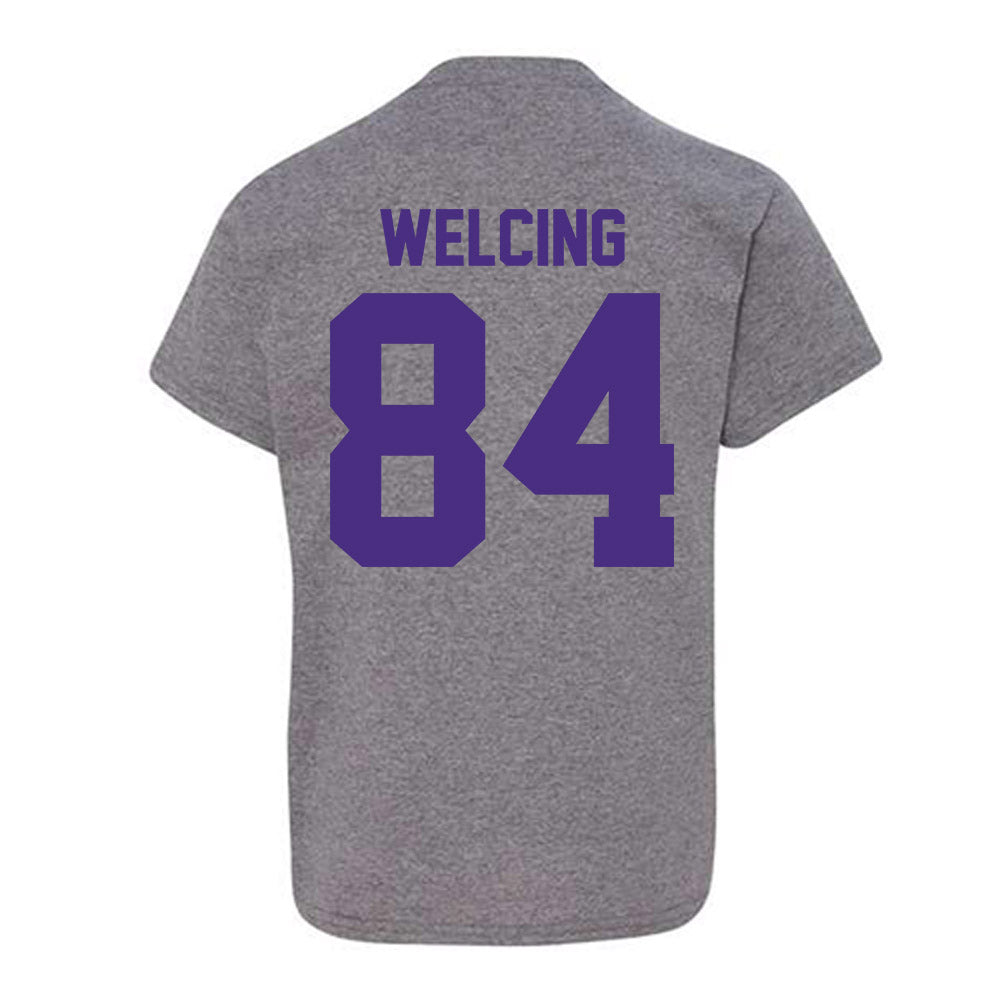Northwestern - NCAA Football : Hunter Welcing - Classic Shersey Youth T-Shirt-1