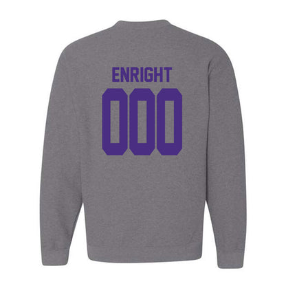Northwestern - NCAA Wrestling : Eddie Enright - Classic Shersey Crewneck Sweatshirt-1