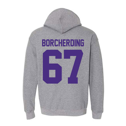 Northwestern - NCAA Football : Jace Borcherding - Classic Shersey Hooded Sweatshirt-1