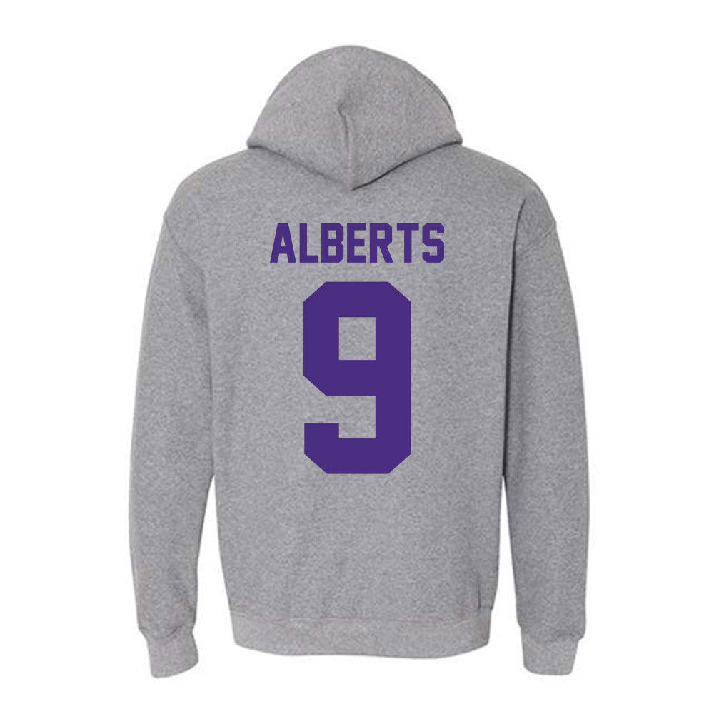 Northwestern - NCAA Women's Soccer : Audrey Alberts - Classic Shersey Hooded Sweatshirt-1