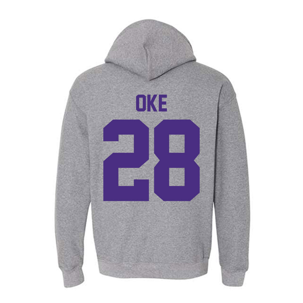 Northwestern - NCAA Football : Timi Oke - Classic Shersey Hooded Sweatshirt-1