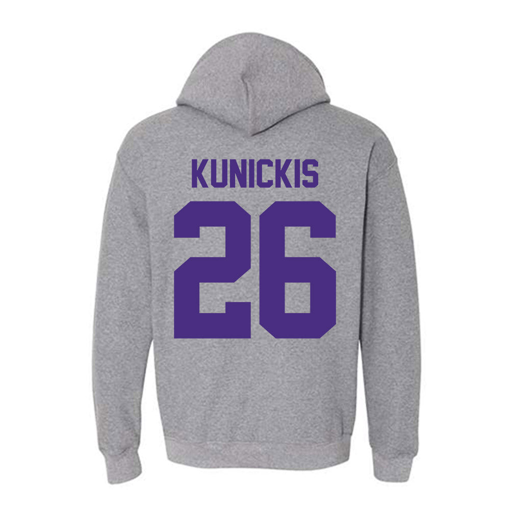 Northwestern - NCAA Football : Albert Kunickis - Classic Shersey Hooded Sweatshirt-1