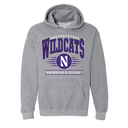 Northwestern - NCAA Women's Swimming & Diving : Claudia Chang - Classic Shersey Hooded Sweatshirt