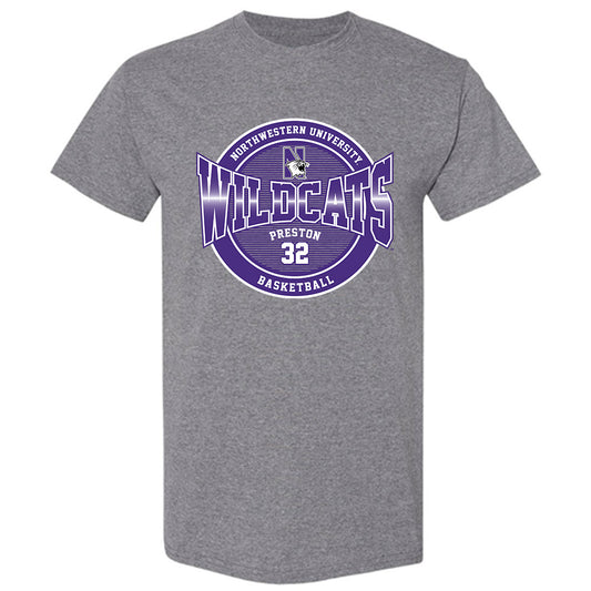 Northwestern - NCAA Men's Basketball : Blake Preston - Classic Fashion Shersey T-Shirt