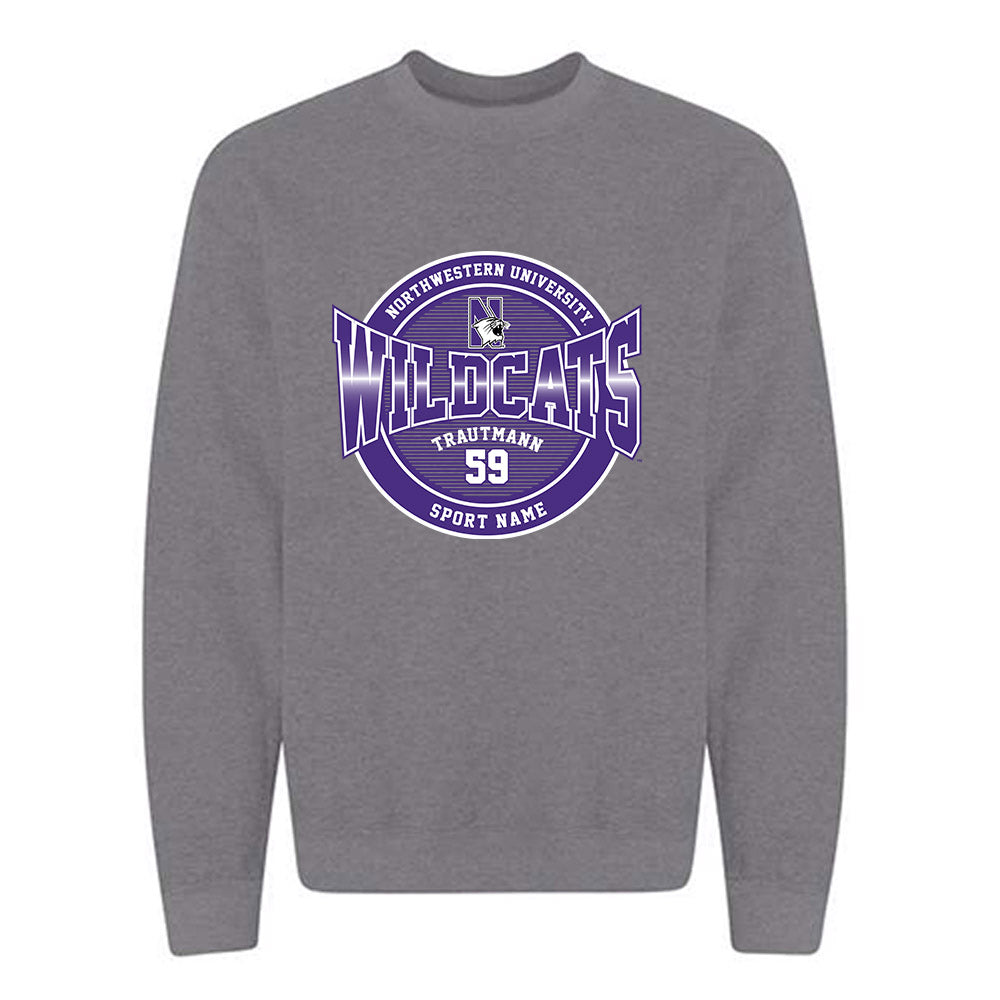 Northwestern - NCAA Football : Jack Trautmann - Classic Fashion Shersey Crewneck Sweatshirt