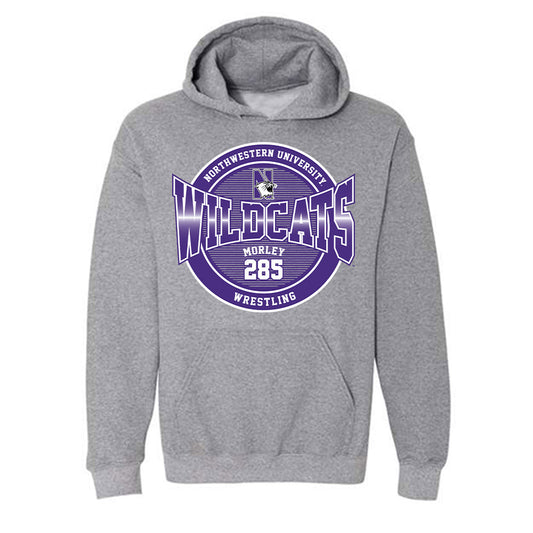 Northwestern - NCAA Wrestling : Dirk Morley - Classic Fashion Shersey Hooded Sweatshirt