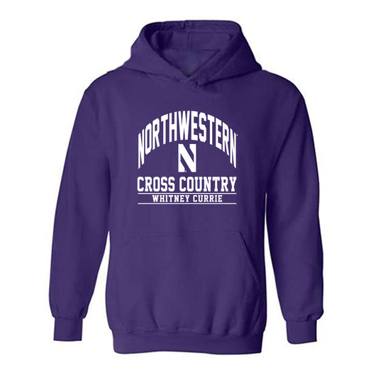 Northwestern - NCAA Women's Cross Country : Whitney Currie - Fashion Shersey Hooded Sweatshirt