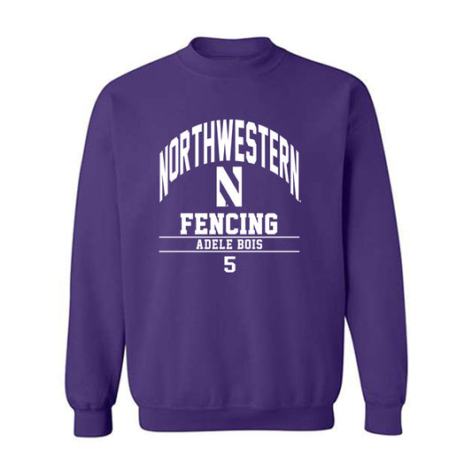 Northwestern - NCAA Women's Fencing : Adele Bois - Classic Fashion Shersey Crewneck Sweatshirt