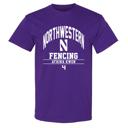 Northwestern - NCAA Women's Fencing : Athina Kwon - Classic Fashion Shersey T-Shirt