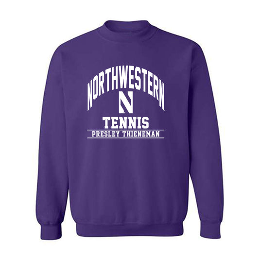 Northwestern - NCAA Men's Tennis : Presley Thieneman - Classic Fashion Shersey Crewneck Sweatshirt