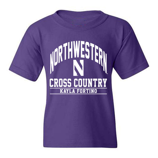 Northwestern - NCAA Women's Cross Country : Kayla Fortino - Classic Fashion Shersey Youth T-Shirt