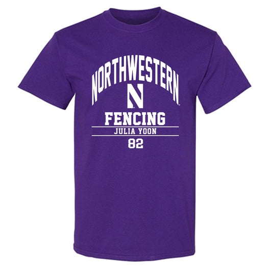 Northwestern - NCAA Women's Fencing : Julia Yoon - Classic Fashion Shersey T-Shirt