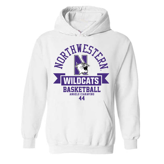 Northwestern - NCAA Men's Basketball : Angelo Ciaravino - Classic Fashion Shersey Hooded Sweatshirt