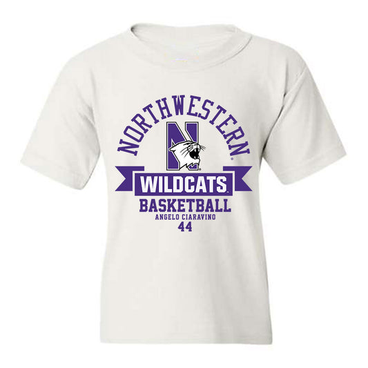 Northwestern - NCAA Men's Basketball : Angelo Ciaravino - Classic Fashion Shersey Youth T-Shirt