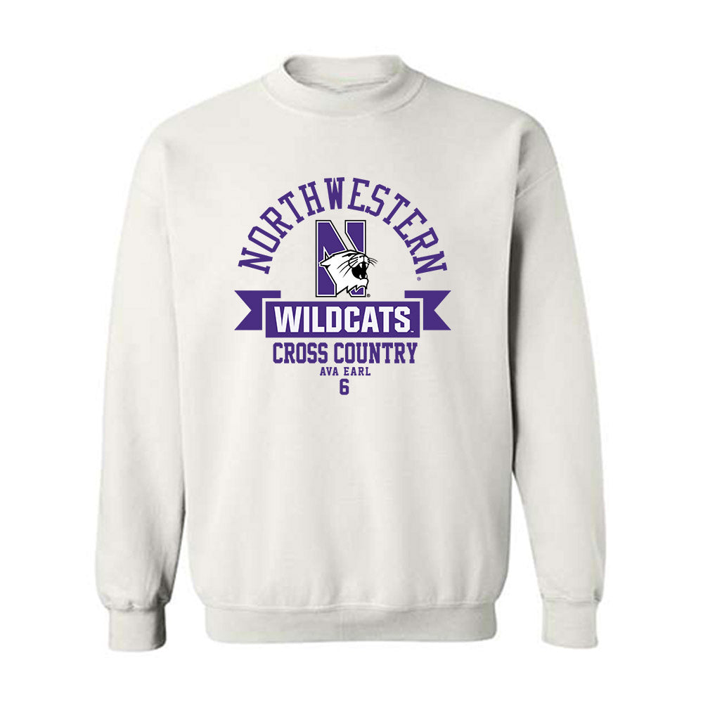 Northwestern - NCAA Women's Cross Country : Ava Earl - Classic Fashion Shersey Crewneck Sweatshirt-0