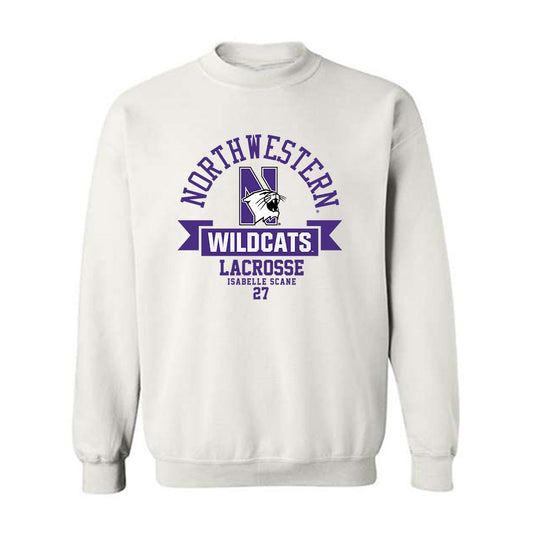 Northwestern - NCAA Women's Lacrosse : Isabelle Scane - Classic Fashion Shersey Crewneck Sweatshirt