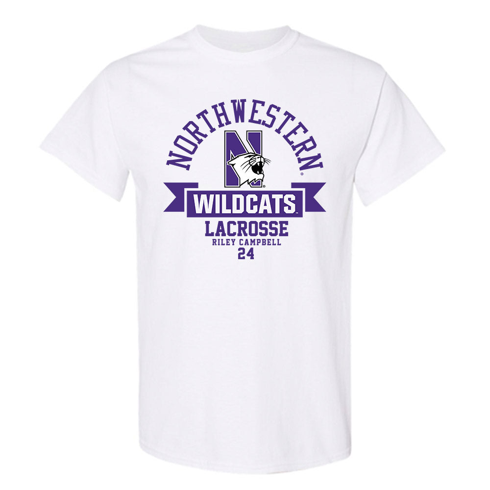 Northwestern - NCAA Women's Lacrosse : Riley Campbell - Classic Fashion Shersey T-Shirt-0