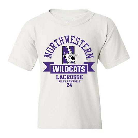 Northwestern - NCAA Women's Lacrosse : Riley Campbell - Classic Fashion Shersey Youth T-Shirt-0