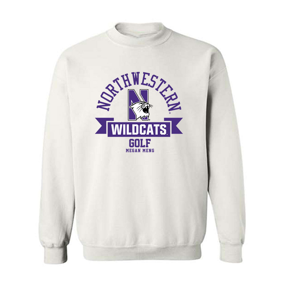 Northwestern - NCAA Women's Golf : Megan Meng - Classic Fashion Shersey Crewneck Sweatshirt-0