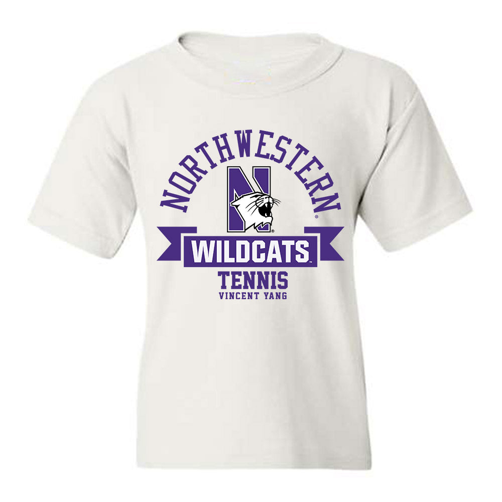 Northwestern - NCAA Men's Tennis : Vincent Yang - Classic Fashion Shersey Youth T-Shirt