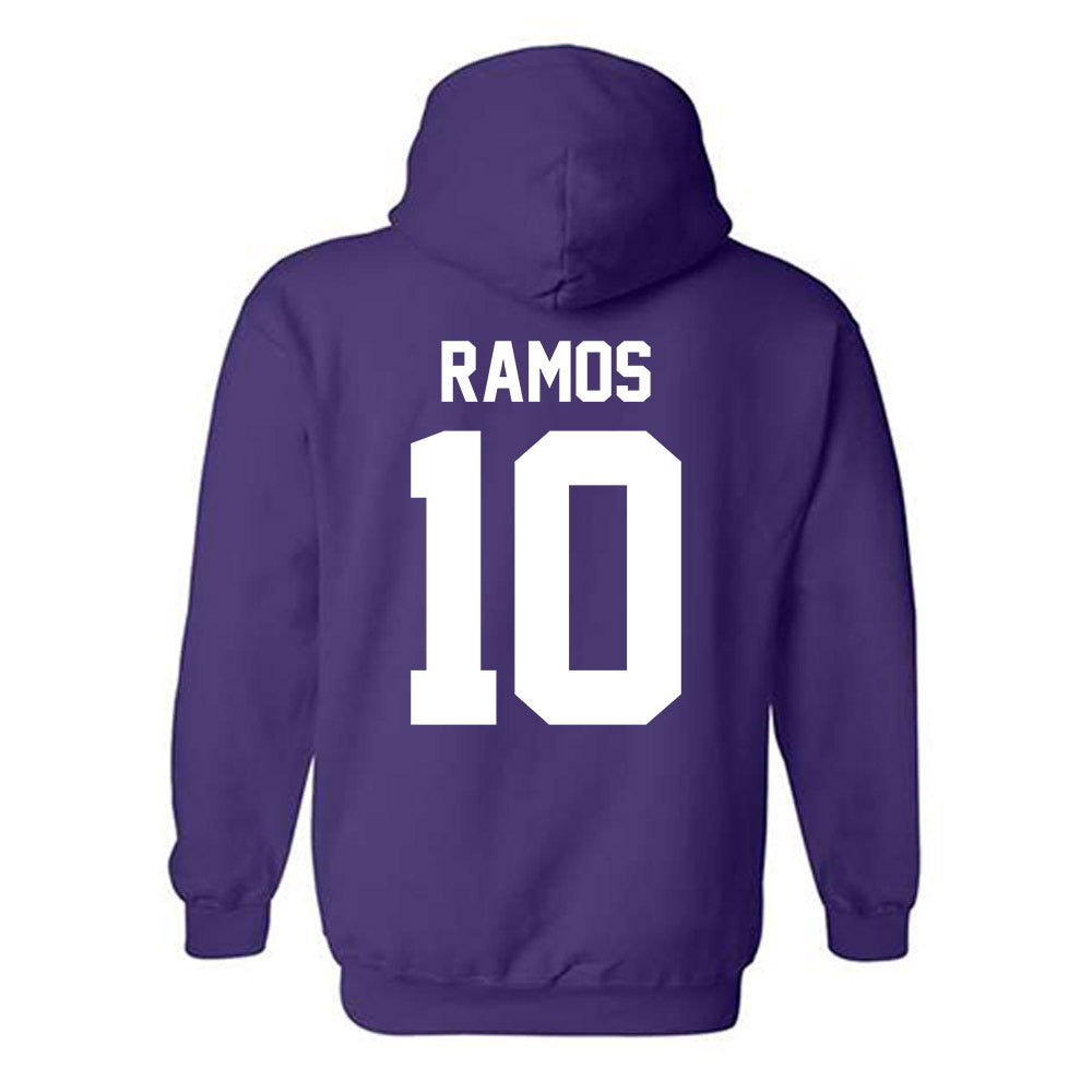 Northwestern - NCAA Baseball : Josh Ramos - Sports Shersey Hooded Sweatshirt