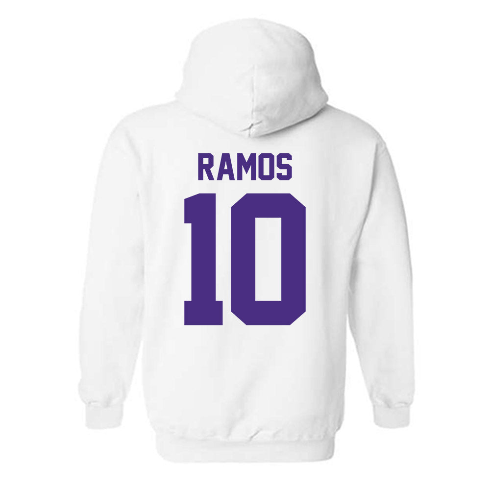 Northwestern - NCAA Baseball : Josh Ramos - Sports Shersey Hooded Sweatshirt