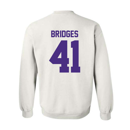 Northwestern - NCAA Baseball : Tommy Bridges - Crewneck Sweatshirt-1