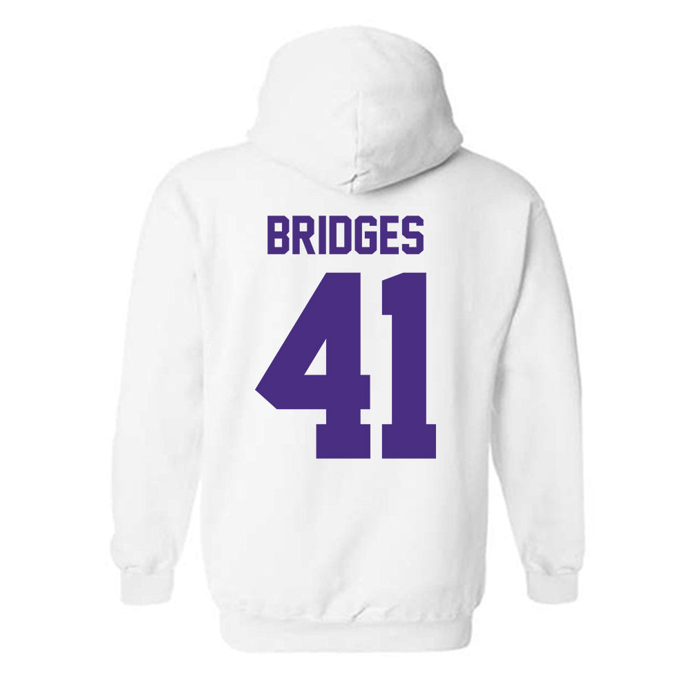 Northwestern - NCAA Baseball : Tommy Bridges - Hooded Sweatshirt-1