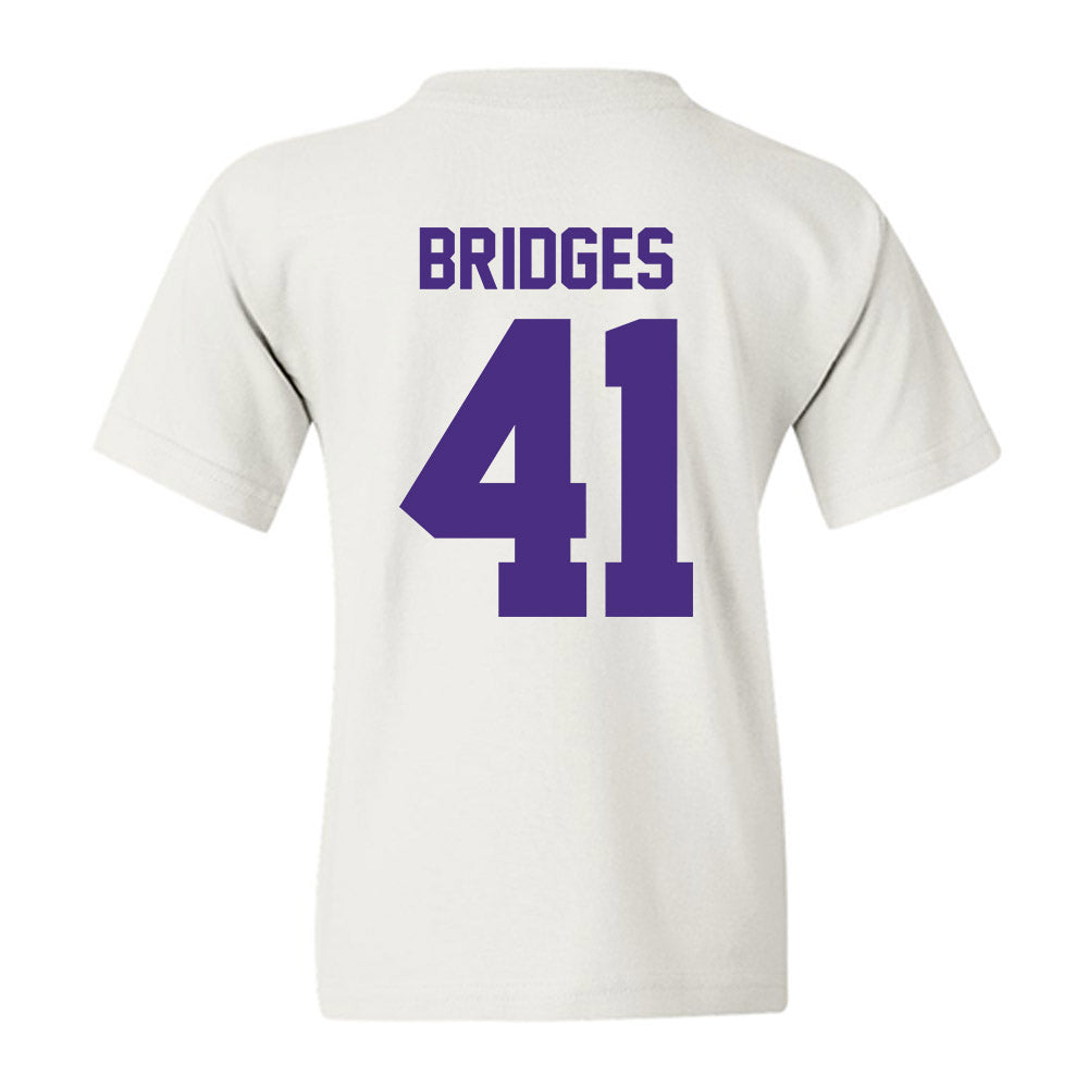 Northwestern - NCAA Baseball : Tommy Bridges - Youth T-Shirt-1