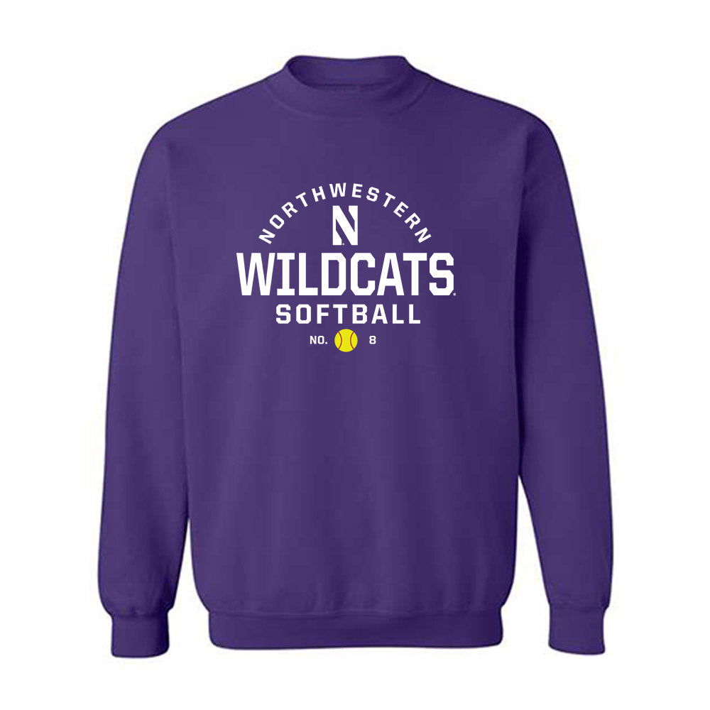 Northwestern - NCAA Softball : Kaylie Avvisato - Sports Shersey Crewneck Sweatshirt-0